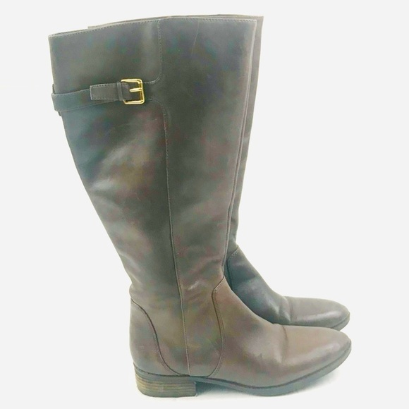 Sam Edelman Patton 2 Brown Leather Riding Boots - Size 8 - Picture 8 of 14